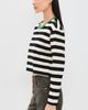 State & Lake State & Lake Cricket Striped Tee Black/Ivory - 4
