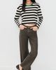 State & Lake State & Lake Cricket Striped Tee Black/Ivory - 5