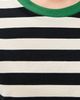 State & Lake State & Lake Cricket Striped Tee Black/Ivory - 6