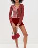 State & Lake State & Lake Game Day Cardigan Burgundy - 5