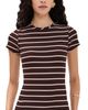 State & Lake State & Lake Iris Tee Chocolate/Off White - 1