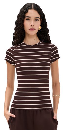 State & Lake State & Lake Iris Tee Chocolate/Off White