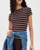State & Lake State & Lake Iris Tee Chocolate/Off White - 2