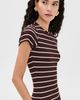 State & Lake State & Lake Iris Tee Chocolate/Off White - 4