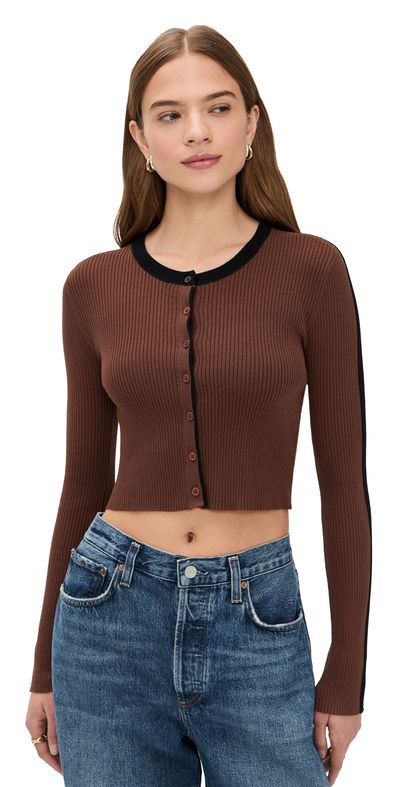 State & Lake State & Lake Kaia Cardigan Chocolate/Black