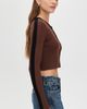 State & Lake State & Lake Kaia Cardigan Chocolate/Black - 4