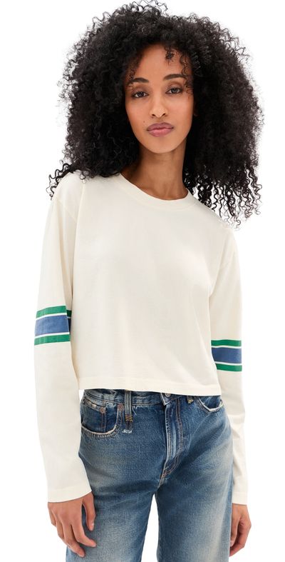 State & Lake State & Lake Long Sleeve Baller Tee Cream/Blue