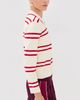 State & Lake State & Lake Long Sleeve Striped Polo White/Red - 5