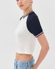 State & Lake State & Lake Raglan Baseball Tee White/Navy - 4