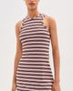 State & Lake State & Lake Sloane Mini Dress Red & Chocolate Stripe - 2