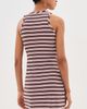 State & Lake State & Lake Sloane Mini Dress Red & Chocolate Stripe - 4