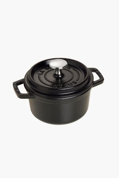 Staub Staub Cast Iron 0.75-qt Round Cocotte in Matte Black at Urban Outfitters