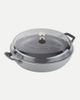 Staub Staub Cast Iron 12-inch Braiser with Glass Lid in Graphite Grey at Urban Outfitters - 2