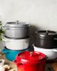 Staub Staub Cast Iron 4-qt Round Cocotte in White at Urban Outfitters - 1