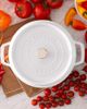 Staub Staub Cast Iron 4-qt Round Cocotte in White at Urban Outfitters - 3