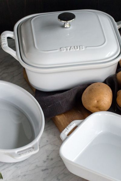 Staub Staub Ceramics 4-pc Baking Dish Set in White at Urban Outfitters