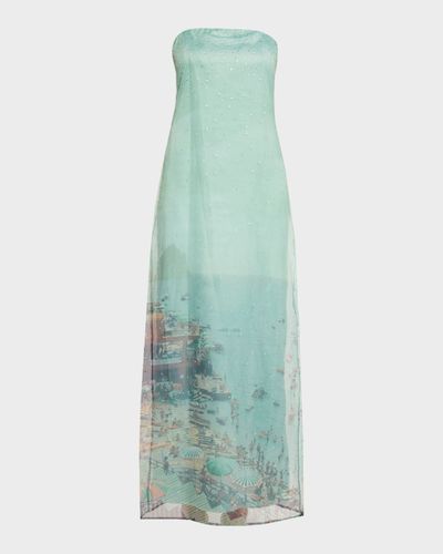 STAUD Amara Embellished Maxi Dress