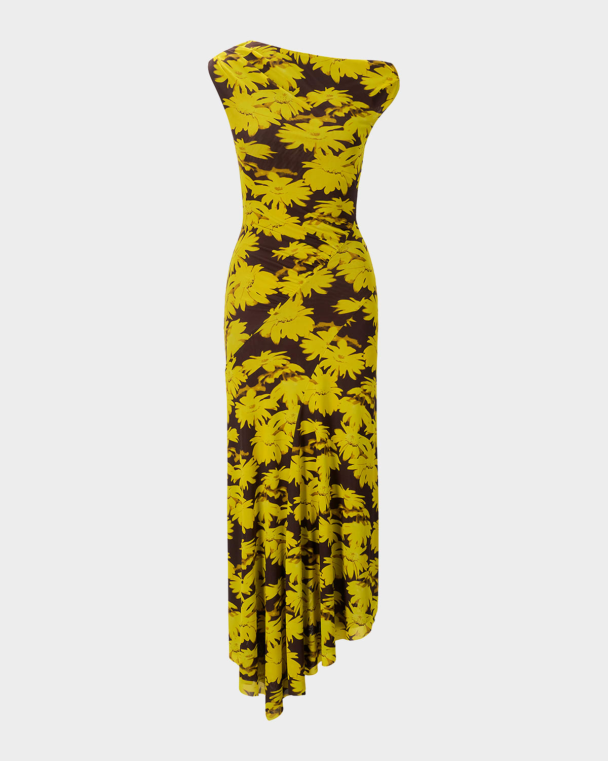 STAUD Amaris Floral Asymmetric Maxi Dress