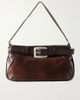 STAUD Brooklyn belted leather shoulder bag - 1
