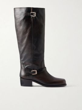 STAUD Brooklyn leather knee boots
