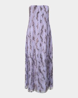 STAUD Cassie Embellished Strapless Maxi Dress