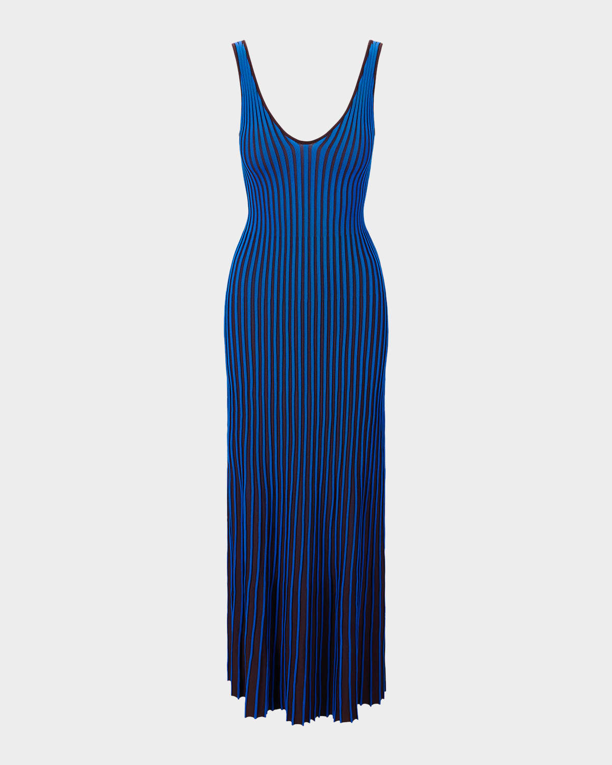 STAUD Claretta Rib-Knit Maxi Dress