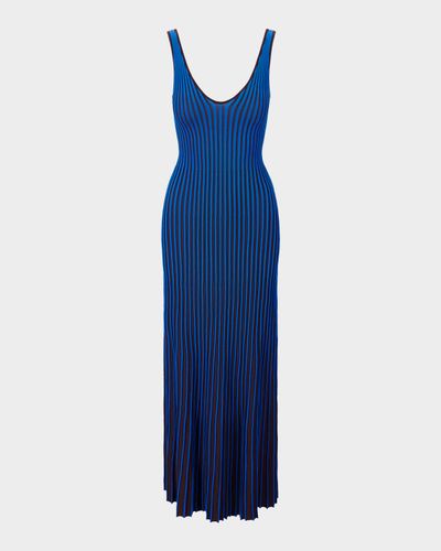 STAUD Claretta Rib-Knit Maxi Dress