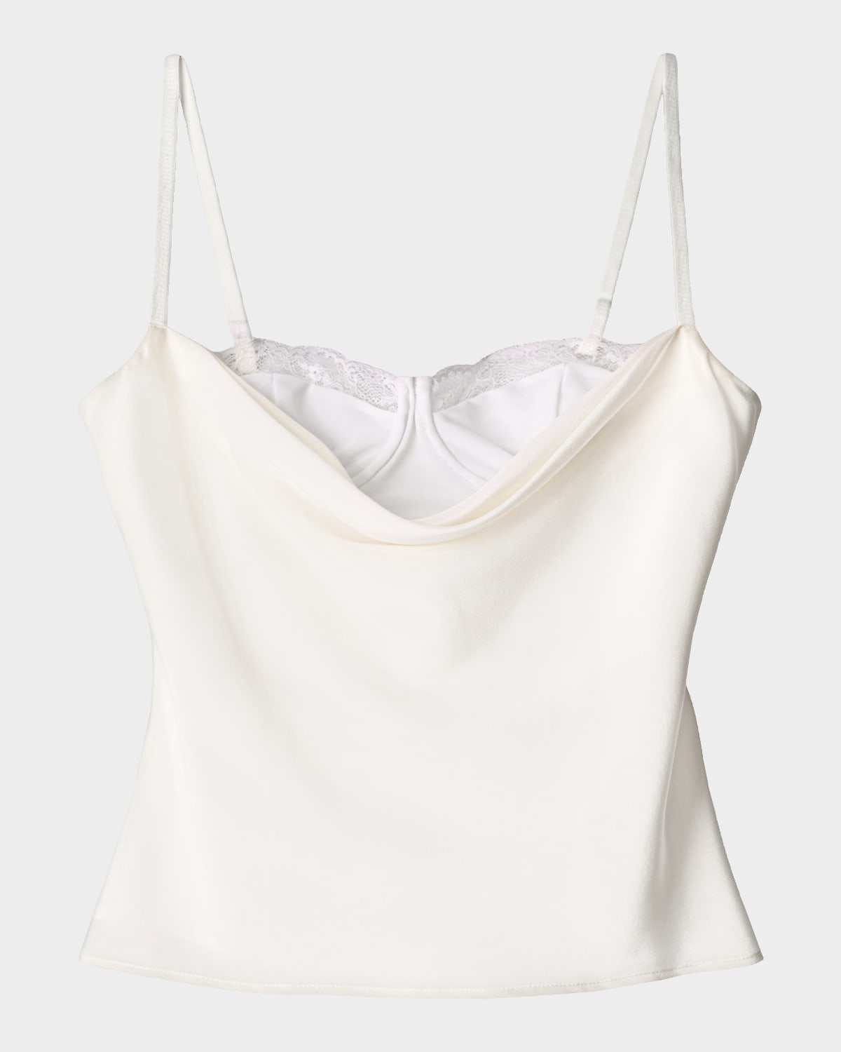 STAUD Evangeline Silk Bra Top
