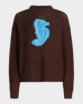 STAUD Giada Seahorse Sweater