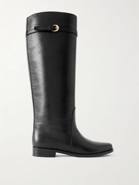 STAUD Harlow leather knee boots