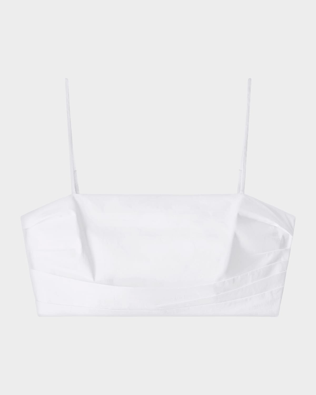 STAUD Lorenzo Gathered Crop Top