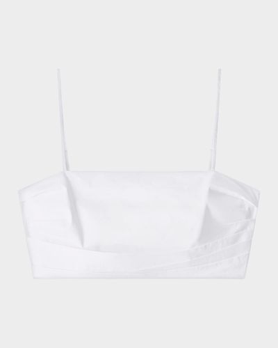 STAUD Lorenzo Gathered Crop Top