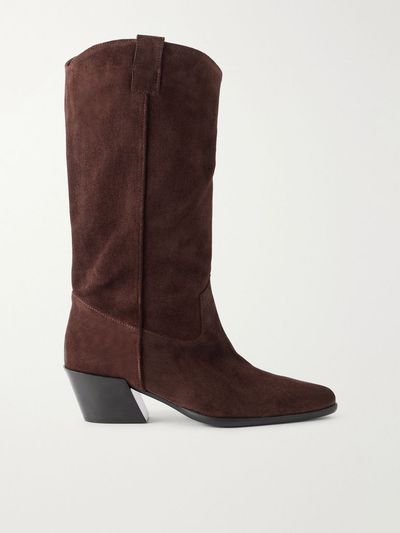 STAUD Monty suede ankle boots