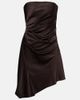 Staud Staud Adriana asymmetric silk-blend minidress - 1