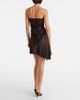 Staud Staud Adriana asymmetric silk-blend minidress - 5