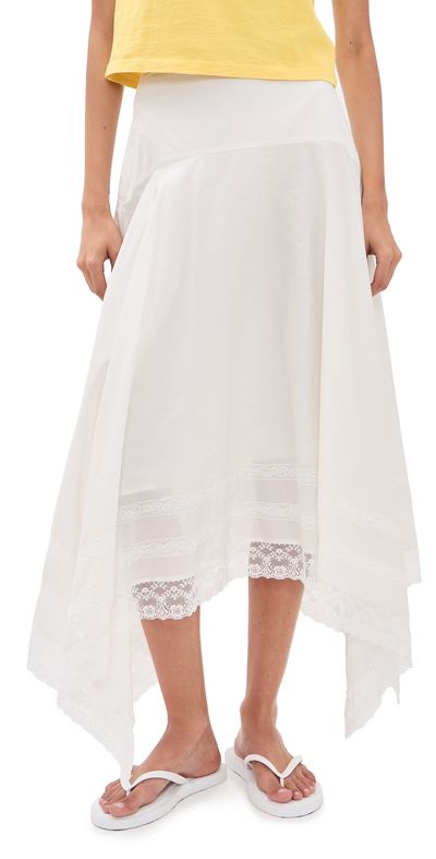 STAUD STAUD Ainsley Skirt Ivory
