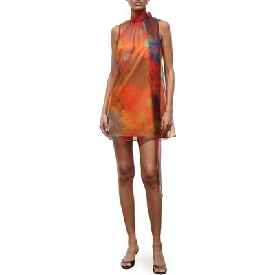 STAUD STAUD Albee Bead Detail Minidress