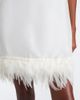 Staud Staud Albee feather-trimmed silk minidress - 4