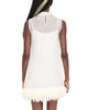 Staud Staud Albee Feather Trim Mini Dress - 2