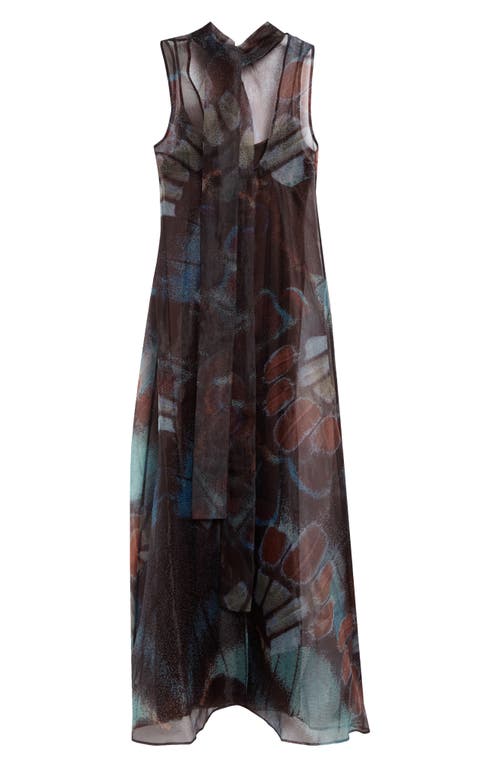 STAUD STAUD Albee Mock Neck Sleeveless Midi Dress