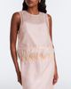 Staud Staud Avi feather-trimmed silk top - 2