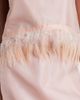 Staud Staud Avi feather-trimmed silk top - 4