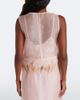 Staud Staud Avi feather-trimmed silk top - 5