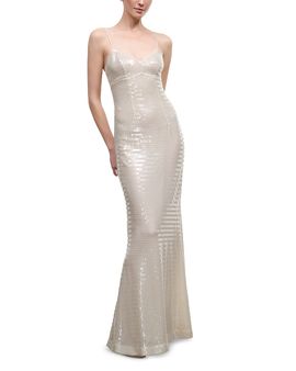 Staud Staud Azzurra Sequin Maxi Dress