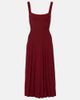 Staud Staud Beaton chiffon-trimmed velvet maxi dress - 1