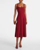 Staud Staud Beaton chiffon-trimmed velvet maxi dress - 2