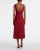 Staud Staud Beaton chiffon-trimmed velvet maxi dress - 3