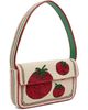 Staud Staud Beige & Red Tommy Beaded Bag - 2