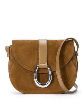 Staud Staud Bella Suede Saddle Bag