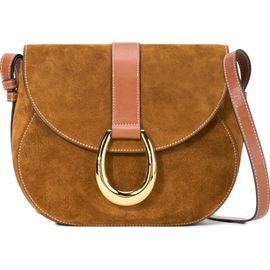 STAUD STAUD Bella Suede Saddle Crossbody Bag